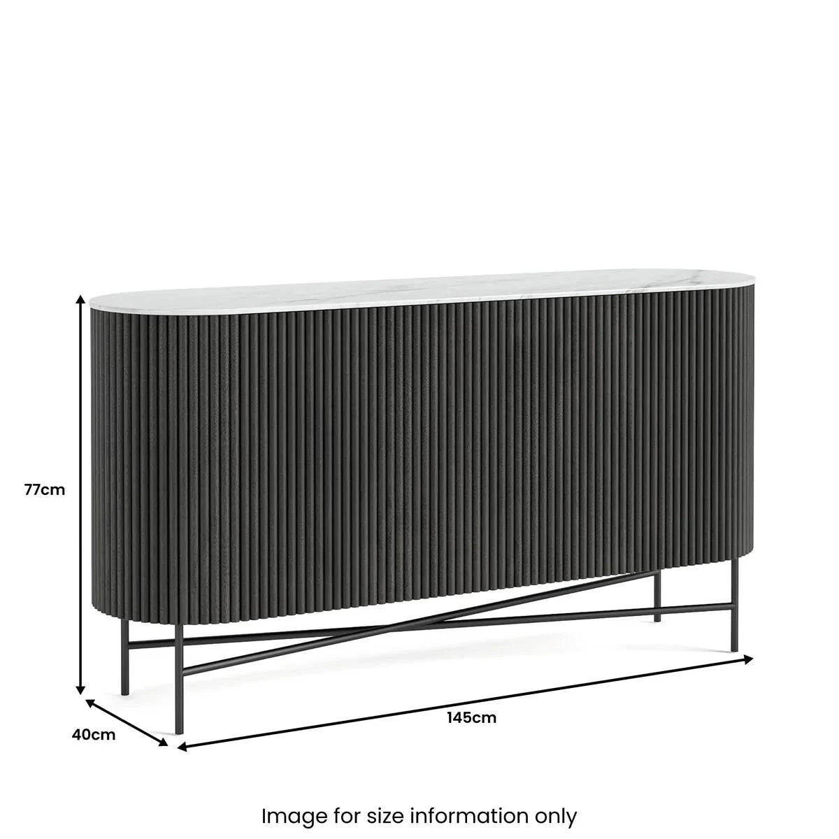 Get Lucas Industrial Style Large Sideboard Featuring Sustainable Mango Wood
