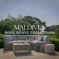 Get Maldives Small Corner Sofa Set, aluminium frame
