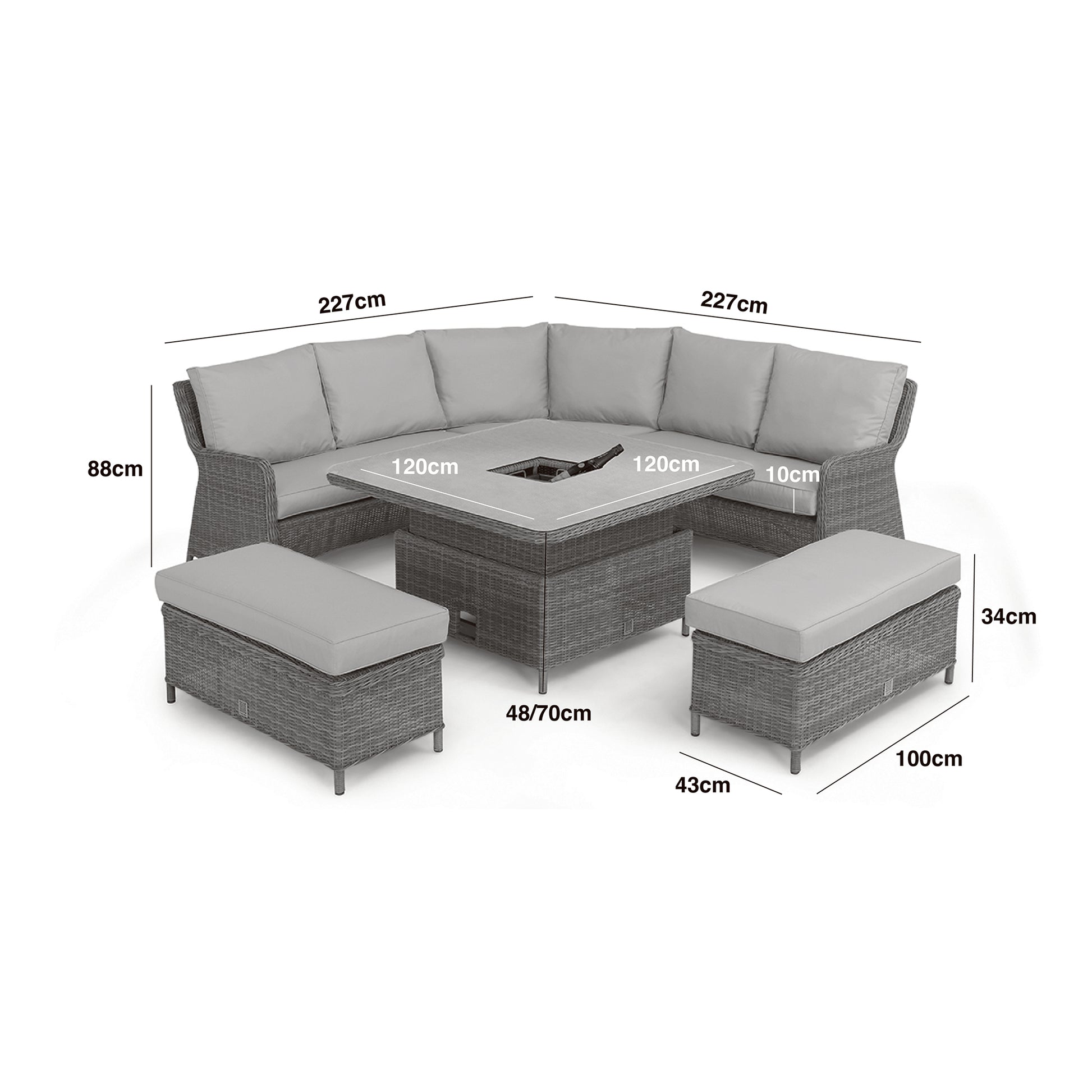 Get Maze Winchester Royal Dining Set with free UK delivery