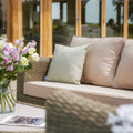 Get Maze Winchester Small Corner Sofa Set PE rattan curved arms
