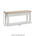 Get Modern Country Shallow Storage Bench Stone Grey