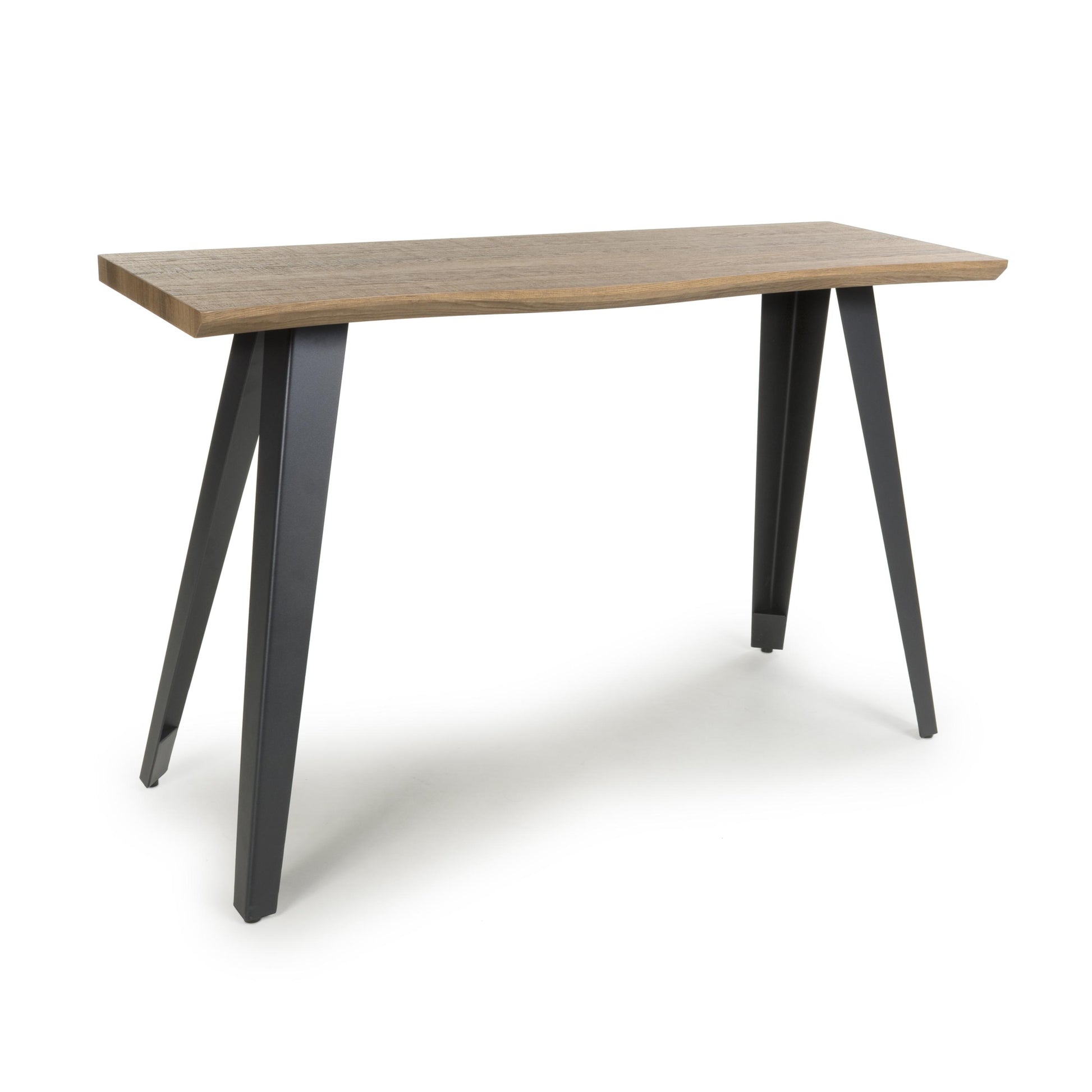 Get Nassau Natural Curved Hallway Table with Adjustable Feet - Best Price