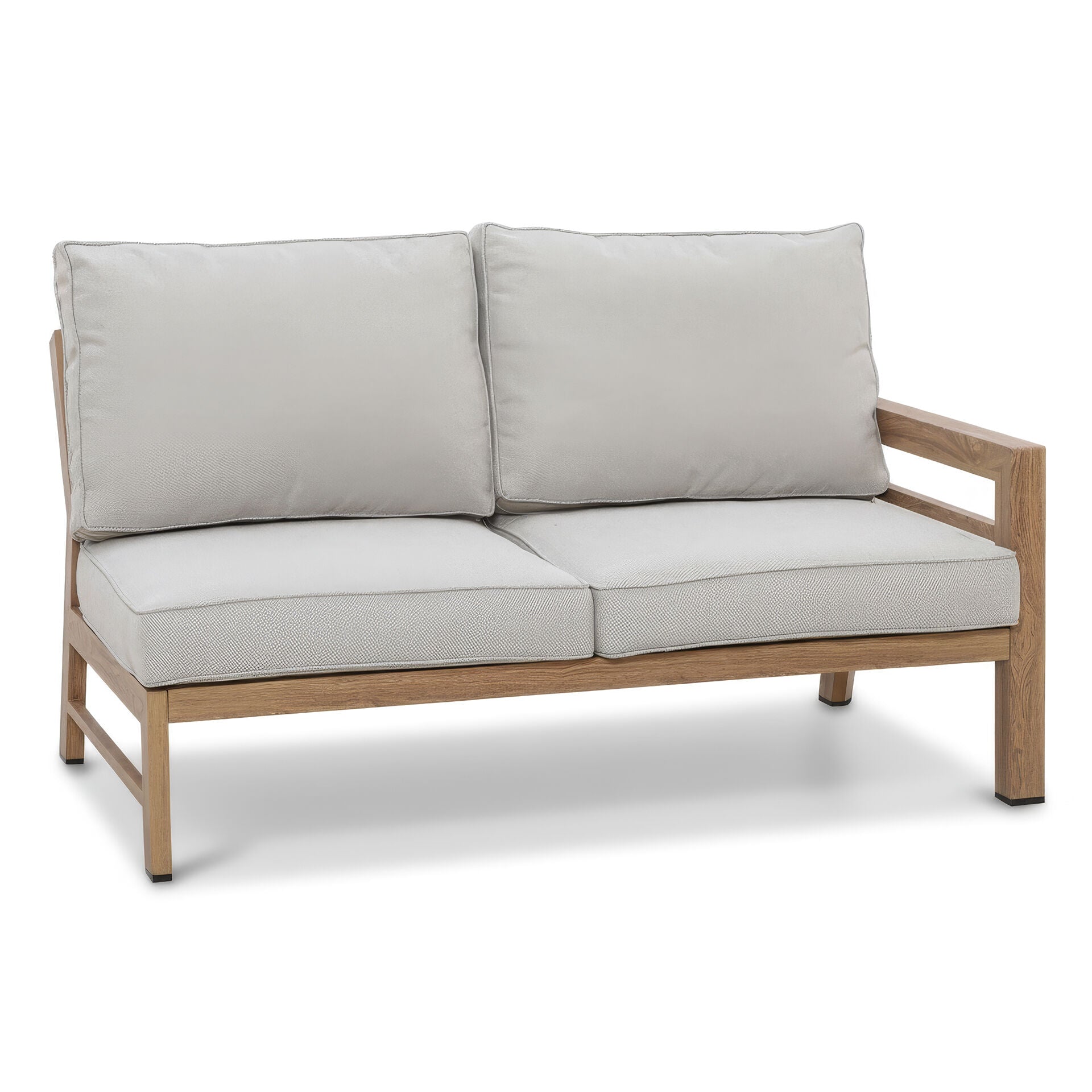 Get New York Wood Effect Aluminium Corner Dining Set for luxury outdoor dining