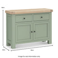 Get Salcombe Sage Painted Sideboard with Rustic Oak Top Fully Assembled