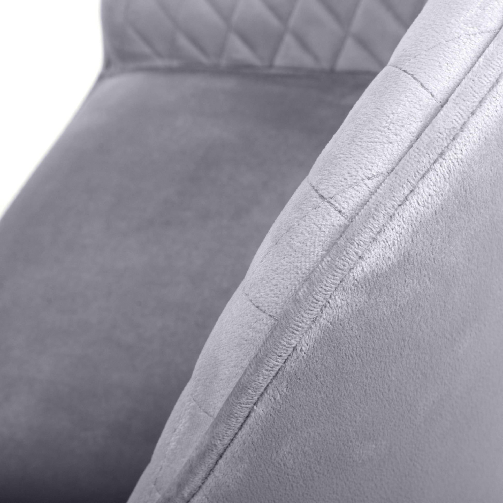 Get Savanna Brushed Velvet Grey Bar Stool with free UK delivery