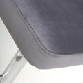 Get Sigma grey Velvet Bar Stool with free UK delivery