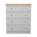 Get Sussex 4 Drawer Chest of drawers fully assembled UK-made
