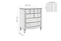 Get the Elysee Merchant Chest with velour lined drawers
