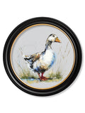 White Goose Cosy Sketch - Oxford Round Frame - Blythe Living