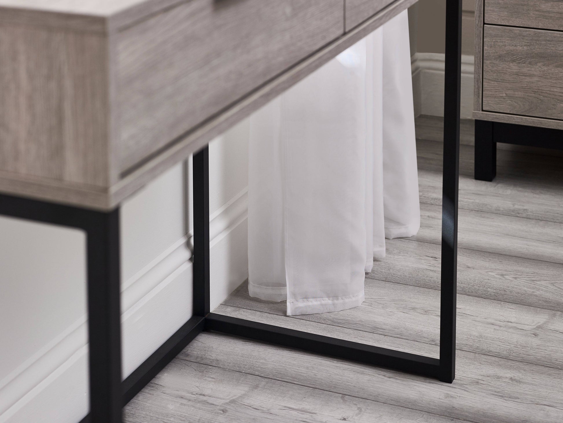  Grey Oak Bali 2 Drawer Dressing Table/Desk  for sale 