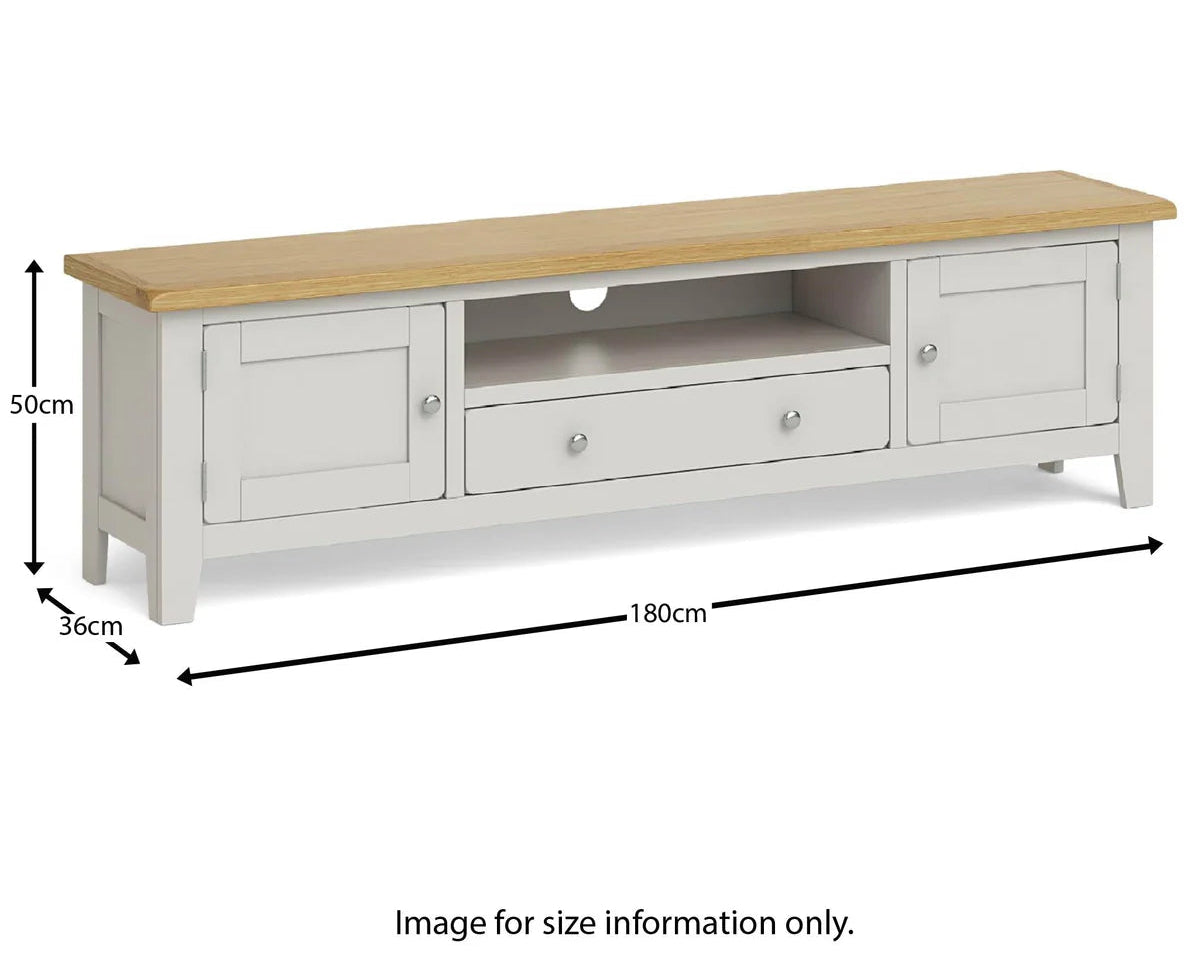 Guildford Grey 180cm Extra Large TV Stand for Sale Online - Blythe Living