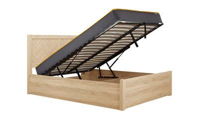 HERRINGFORD OTTOMAN OAK BED - Blythe Living