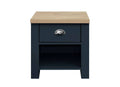 HIGHGATE 1 DRAWER LAMP TABLE NAVY BLUE