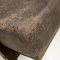 Hampton Suede Effect Brown Accent Chair Affordable