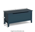 Harrogate Blue Wooden Blanket Box - Best Price and Deals