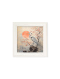 Japanese Twin Herons - Cream Hurstwood Square Frame - Blythe Living