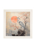 Japanese Twin Herons - Cream Hurstwood Square Frame - Blythe Living