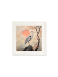 Japanese Twin Herons - Cream Hurstwood Square Frame - Blythe Living