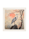 Japanese Twin Herons - Cream Hurstwood Square Frame - Blythe Living