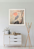 Japanese Twin Herons - Cream Hurstwood Square Frame - Blythe Living