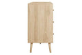 Herringford Oak 6 Drawer Wide Chest buy online free mainland UK delivery

