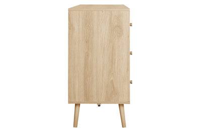 Herringford Oak 6 Drawer Wide Chest buy online free mainland UK delivery
