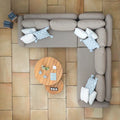 High end outdoor fabric lounge furniture with nesting tables for sale UK
