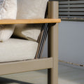 High end outdoor fabric lounge furniture with rope detailing for sale UK