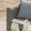 High quality powder coated aluminum frame rattan garden furniture with armchair UK