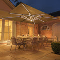 High quality rustproof aluminum frame extending dining table and rope chairs UK