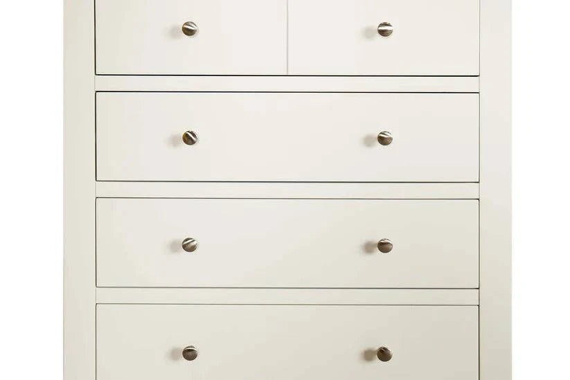 High quality traditional white 4 drawer clothing storage chest for sale