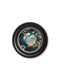 Japanese Koi Carps Dawn - Oxford Round Frame - Blythe Living