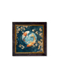 Japanese Koi Carps Dawn - Oxford Square Frame - Blythe Living