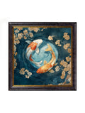 Japanese Koi Carps Dawn - Oxford Square Frame - Blythe Living