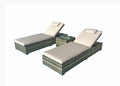 Jessica Pair of Sun loungers Nature Brown 