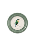 c.1870 Kingfisher and Bee Eater - Round Frame Green - Blythe Living