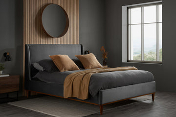 Lincoln Bed Grey