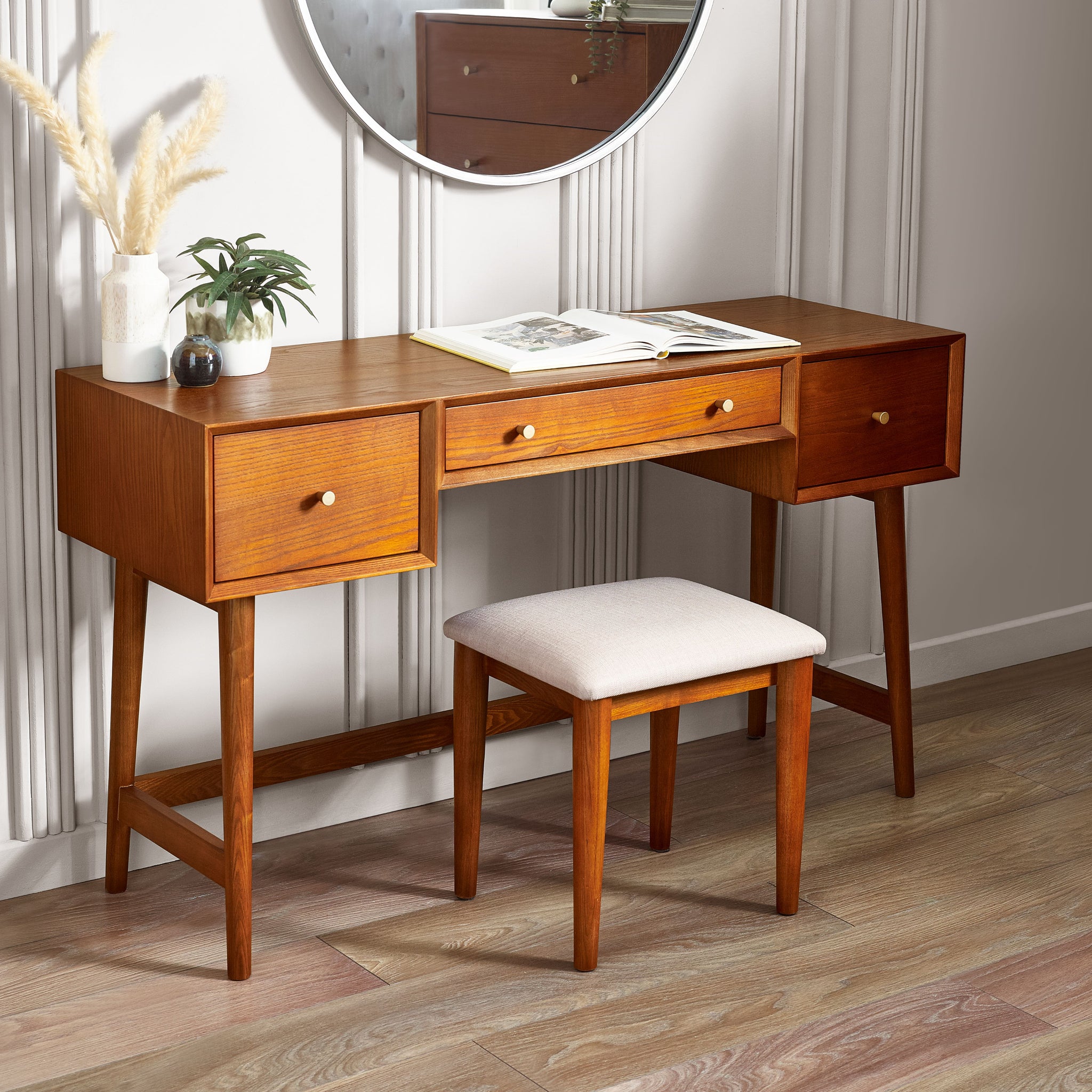 Lowry Dressing Table & Stool Set