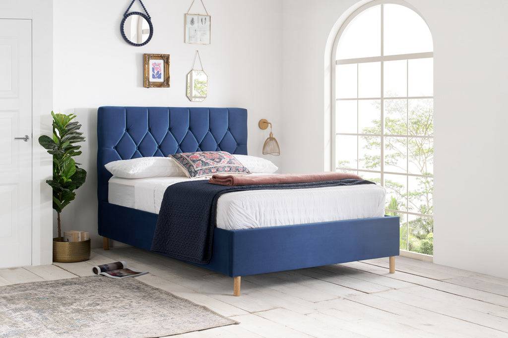 Loxley Ottoman Bed Blue - Blythe Living