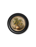 Mediterranean Lemon Tree - Oxford Round Frame - Blythe Living