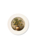 Mediterranean Lemon Tree - Oxford Strong White Round Frame - Blythe Living