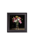 Lilies After Dark - Black Hurstwood Square Frame - Blythe Living