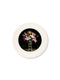 Lilies After Dark - Oxford Strong White Round Frame - Blythe Living