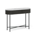 Lucas Marble Console Table | Fluted Mango Wood Hallway Stand