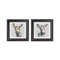 Luxury Donkey Jack and Jennet black square wall decor for sale