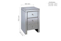 Luxury Seville 3 Drawer Bedside for sale 