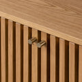 Luxury Soho Oak Slatted Large Sideboard for sale 
