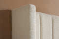 MAISEY OTTOMAN WHITE BOUCLE - Blythe Living