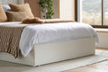 MAISEY OTTOMAN WHITE BOUCLE - Blythe Living