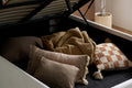 MAISEY OTTOMAN WHITE BOUCLE - Blythe Living